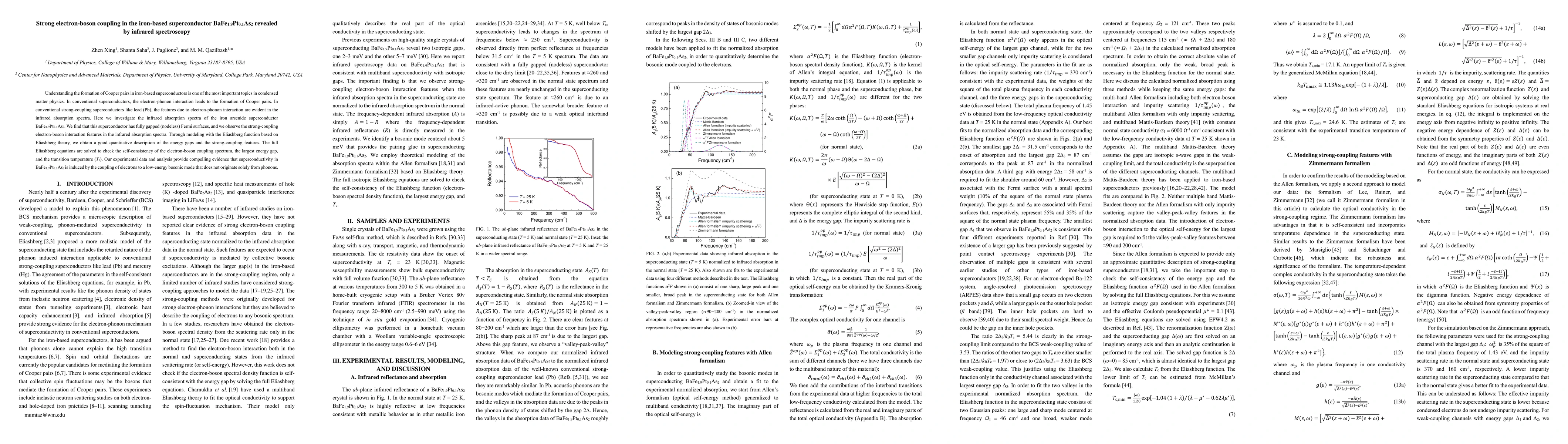 Thumbnail for Strong electron-boson coupling in the iron-based superconductor
  BaFe1.9Pt0.1As2 revealed by infrared spectroscopy