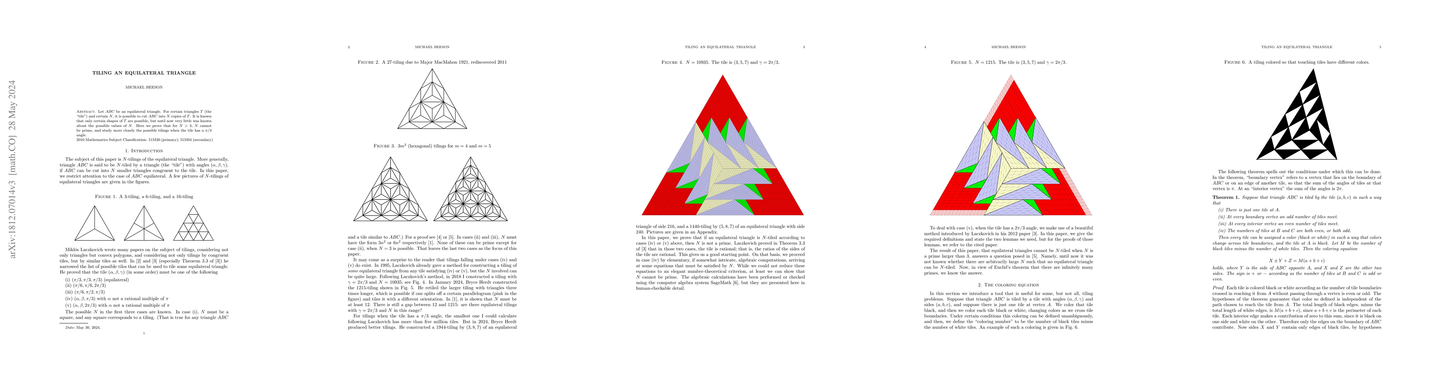 Thumbnail for Tiling an Equilateral Triangle