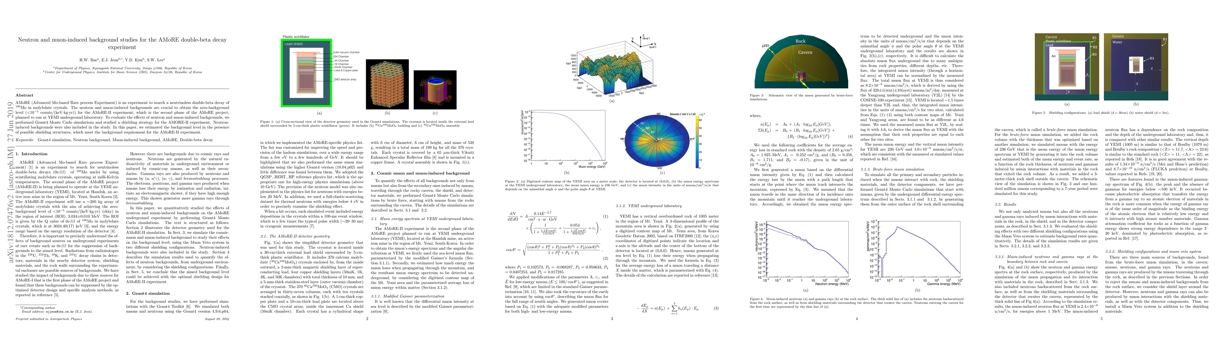 Thumbnail for Neutron and muon-induced background studies for the AMoRE double-beta
  decay experiment