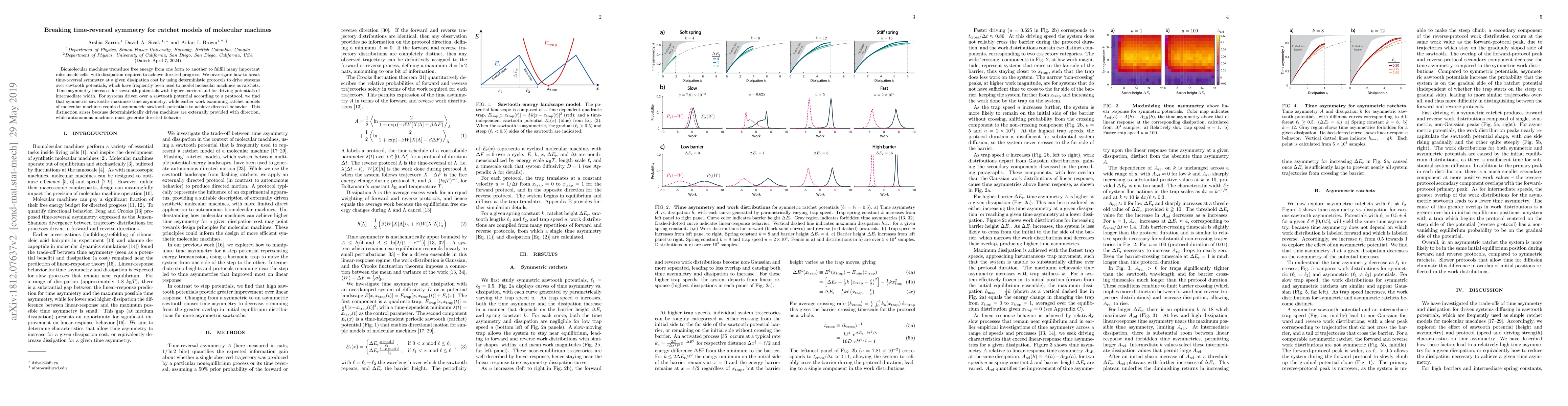 Thumbnail for Breaking time-reversal symmetry for ratchet models of molecular machines