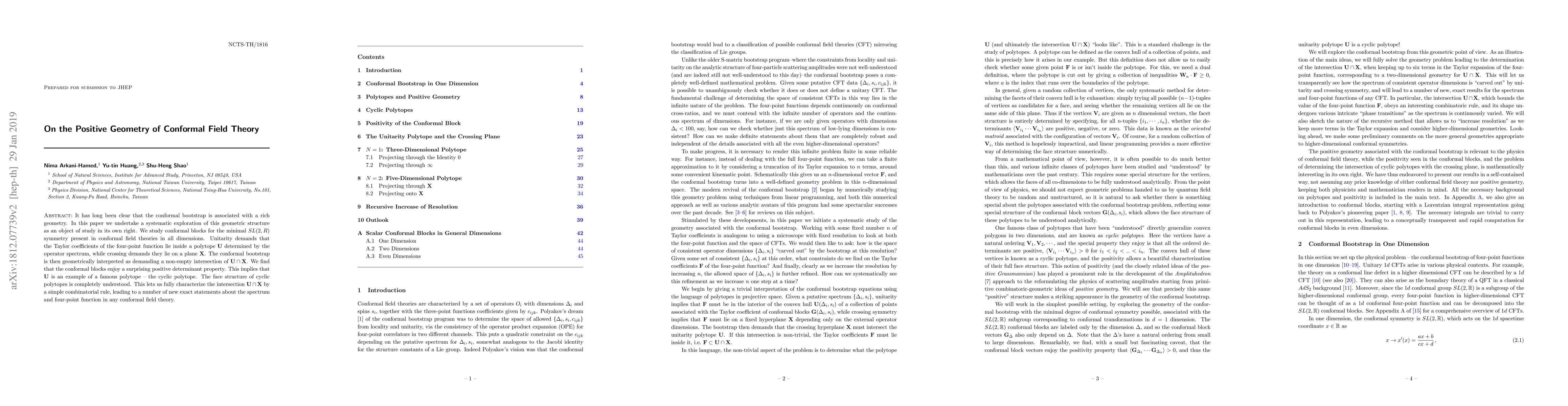 Thumbnail for On the Positive Geometry of Conformal Field Theory