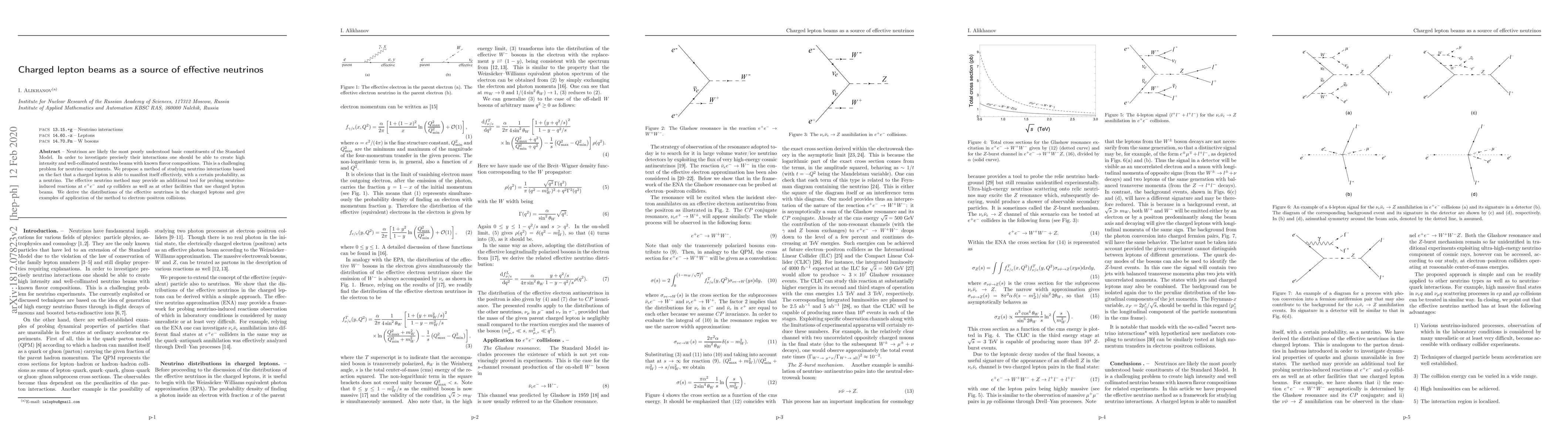Thumbnail for Charged lepton beams as a source of effective neutrinos