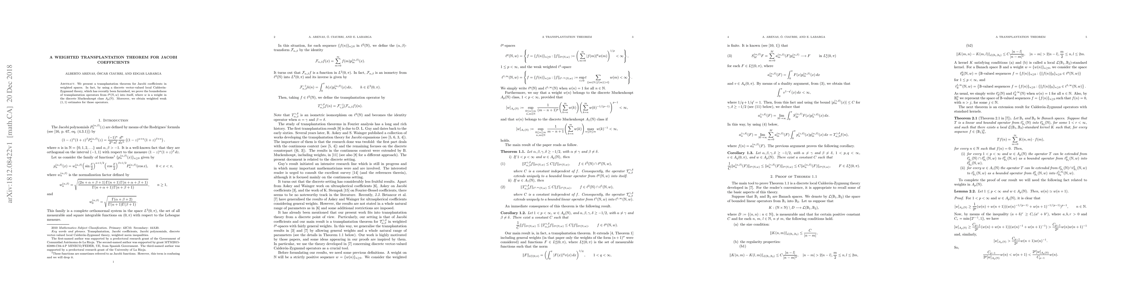Thumbnail for A weighted transplantation theorem for Jacobi coefficients