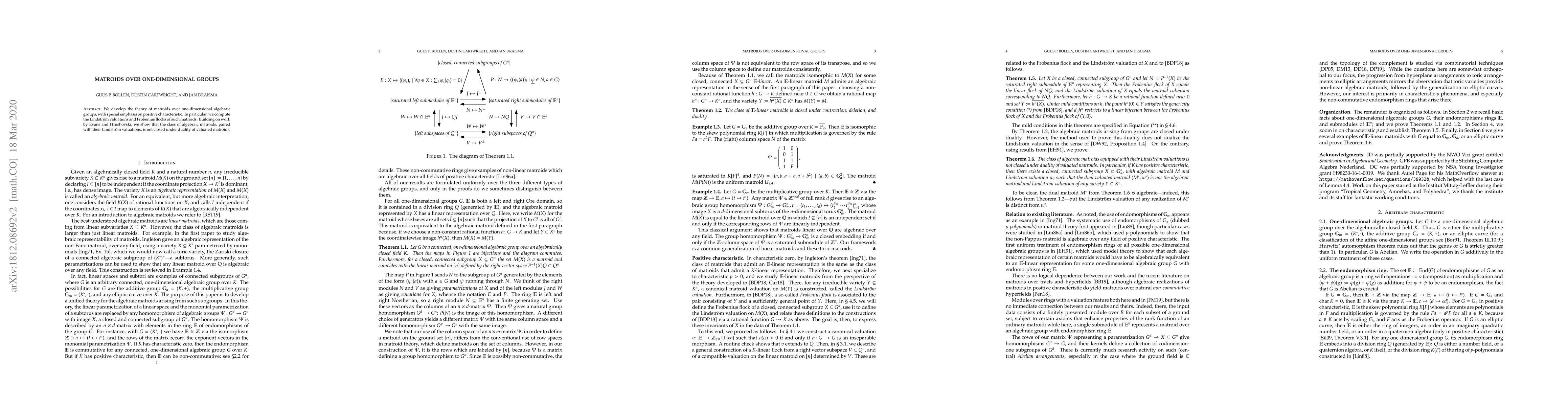 Thumbnail for Matroids over one-dimensional groups