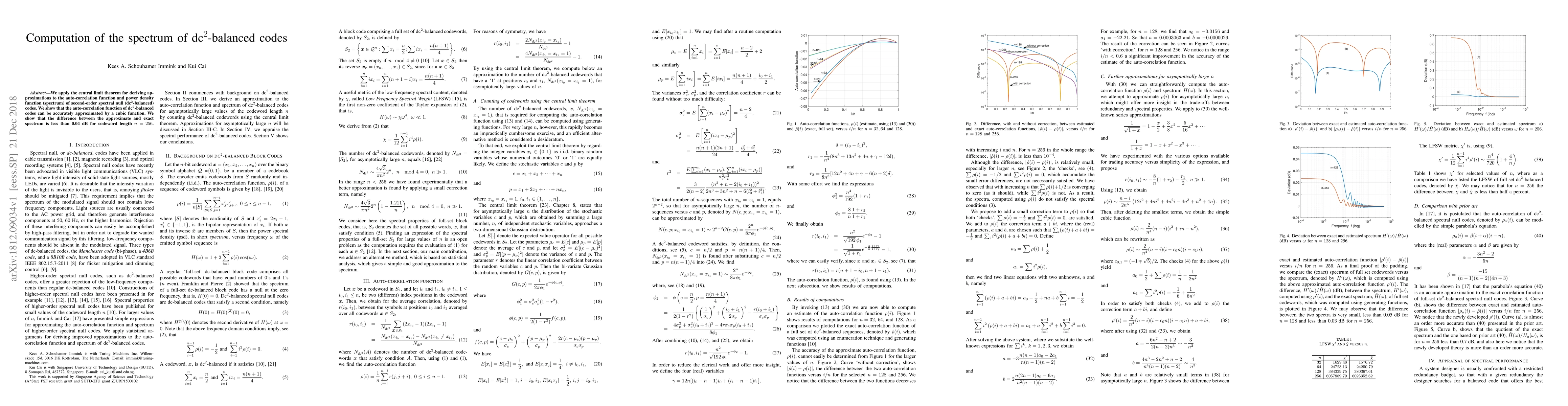 Thumbnail for Computation of the spectrum of $\text{dc}^2$-balanced codes