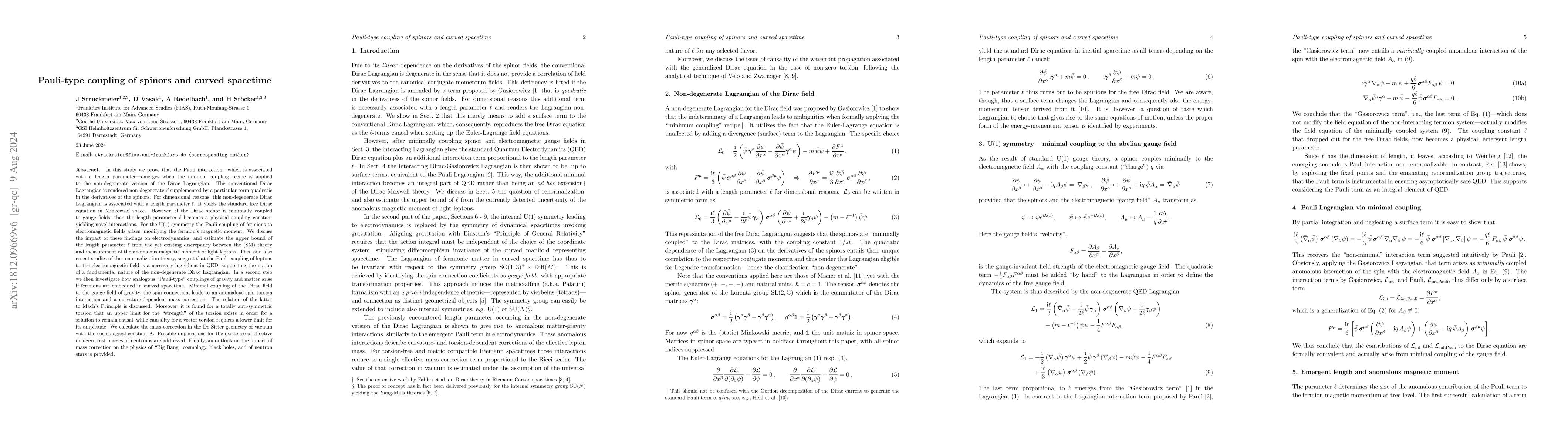 Thumbnail for Pauli-type coupling between spinors and curved spacetime