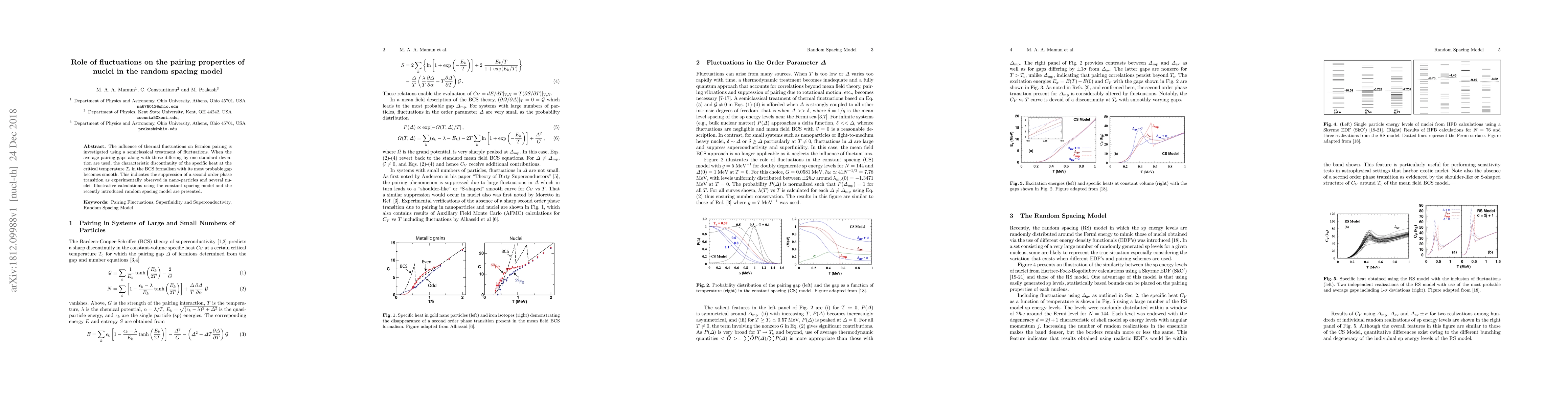 Thumbnail for Role of fluctuations on the pairing properties of nuclei in the random
  spacing model