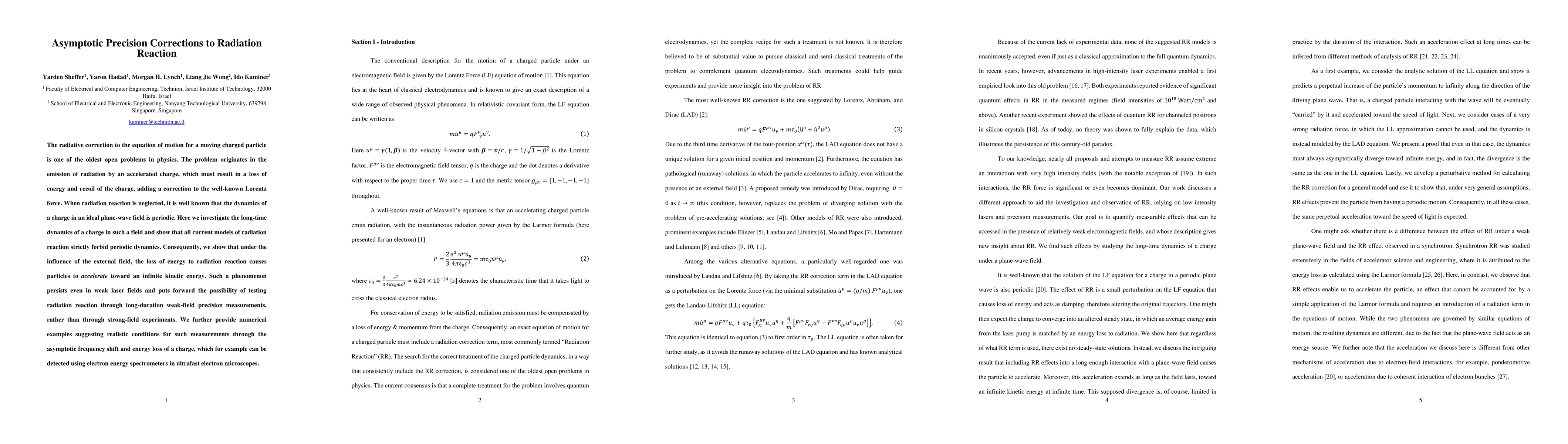 Thumbnail for Asymptotic Precision Corrections to Radiation Reaction