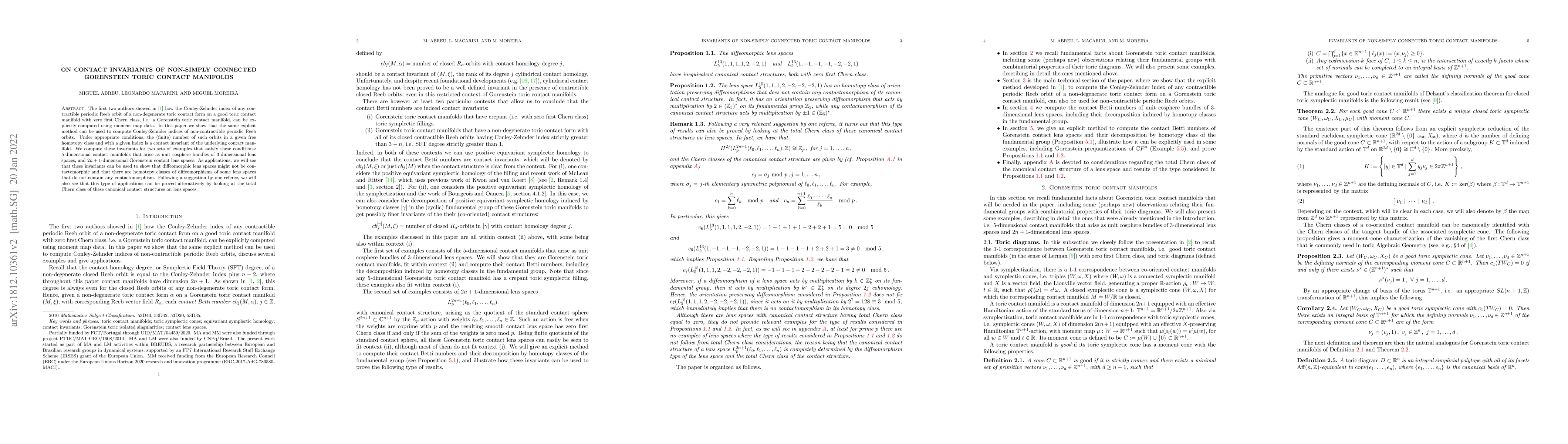 Thumbnail for On contact invariants of non-simply connected Gorenstein toric contact
  manifolds