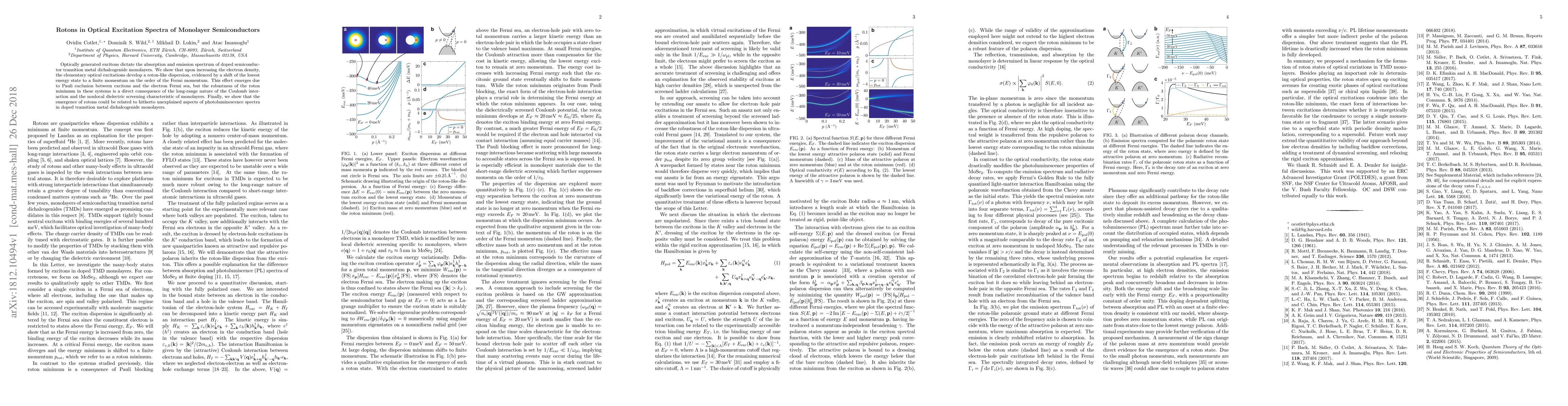 Thumbnail for Rotons in Optical Excitation Spectra of Monolayer Semiconductors