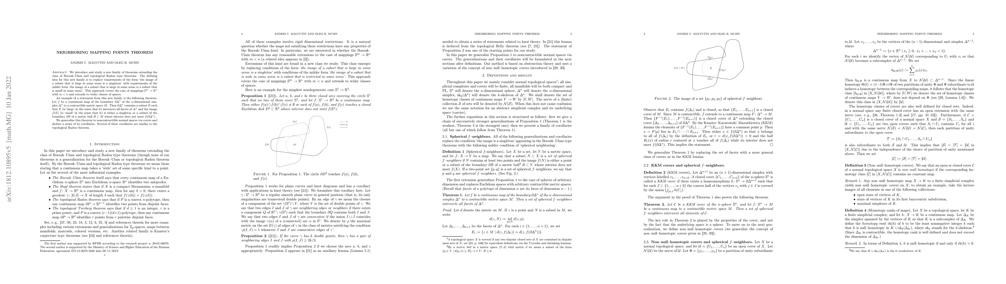 Thumbnail for Neighboring mapping points theorem