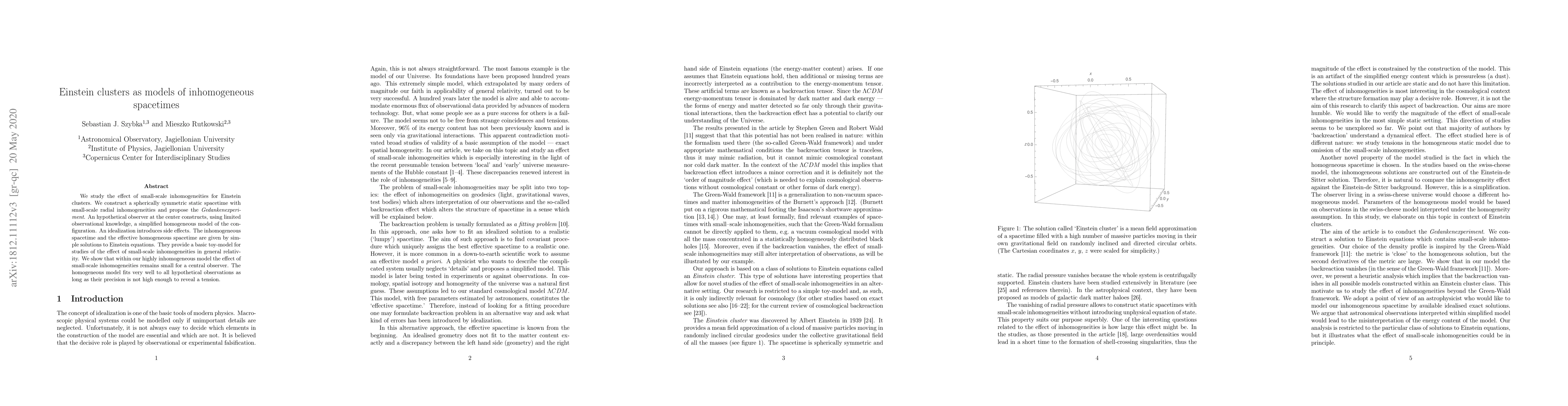 Thumbnail for Einstein clusters as models of inhomogeneous spacetimes
