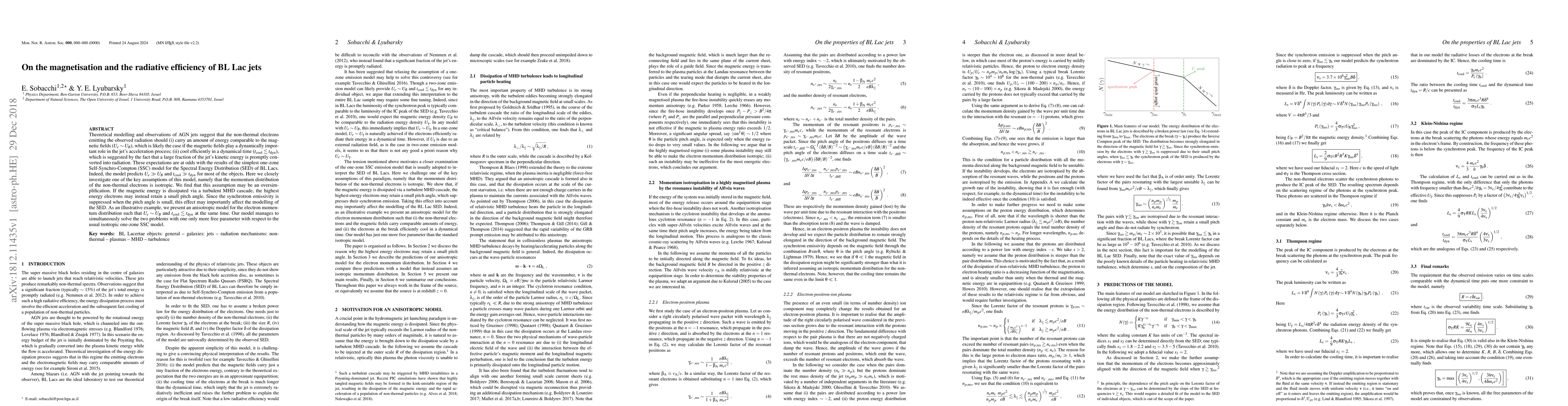 Thumbnail for On the magnetisation and the radiative efficiency of BL Lac jets