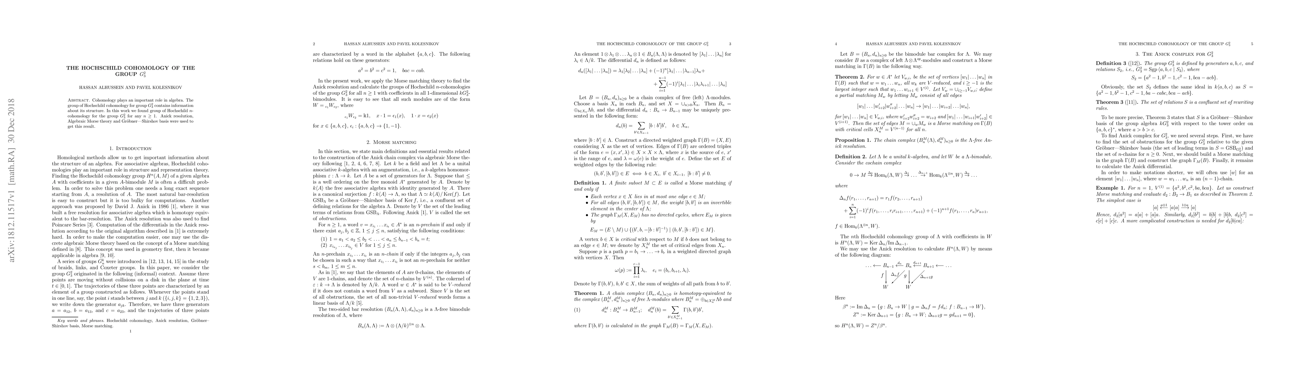 Thumbnail for The Hochschild cohomology of the group $G^2_3$
