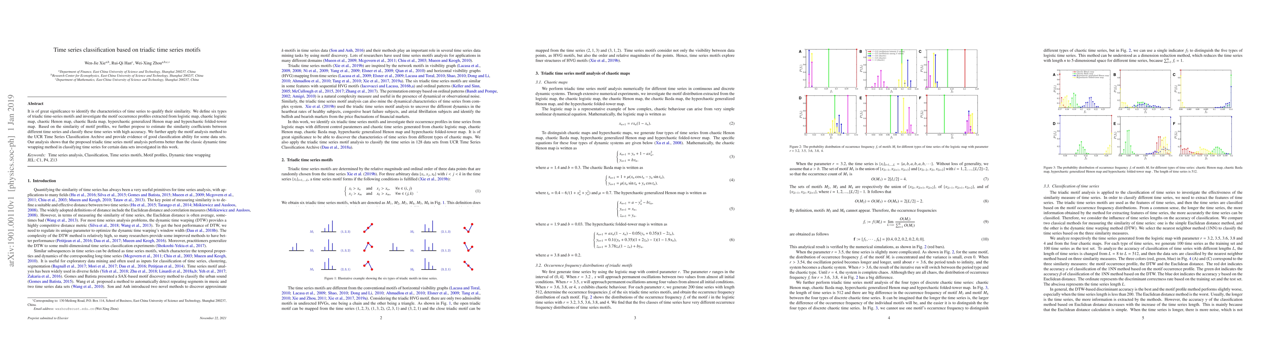 Thumbnail for Time series classification based on triadic time series motifs