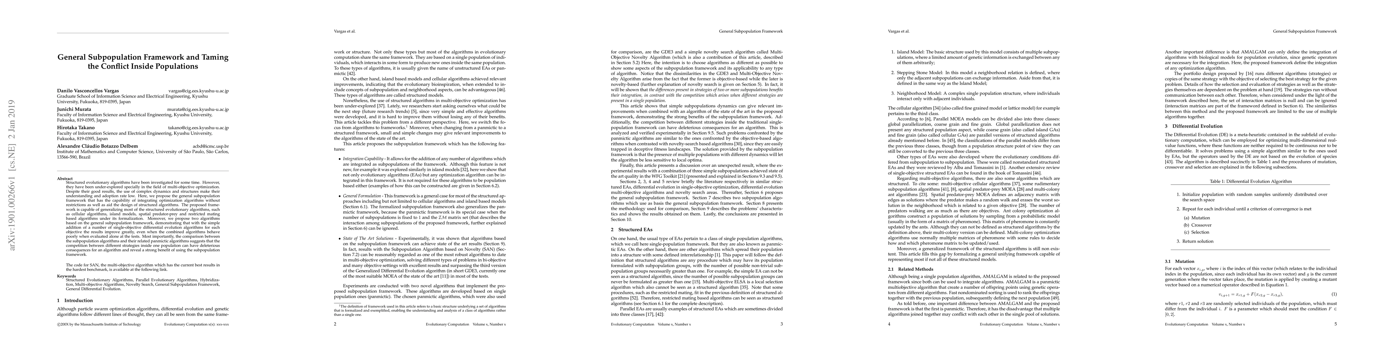 Thumbnail for General Subpopulation Framework and Taming the Conflict Inside
  Populations