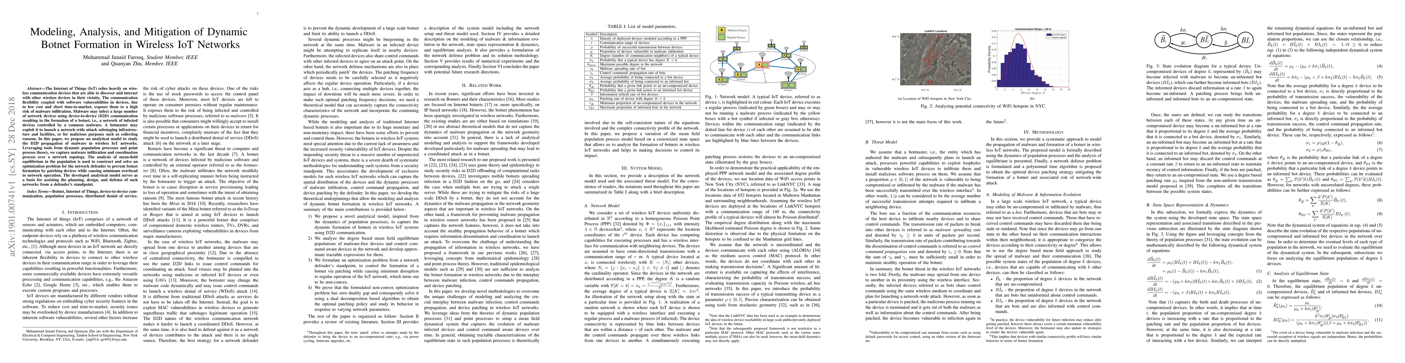 Thumbnail for Modeling, Analysis, and Mitigation of Dynamic Botnet Formation in
  Wireless IoT Networks
