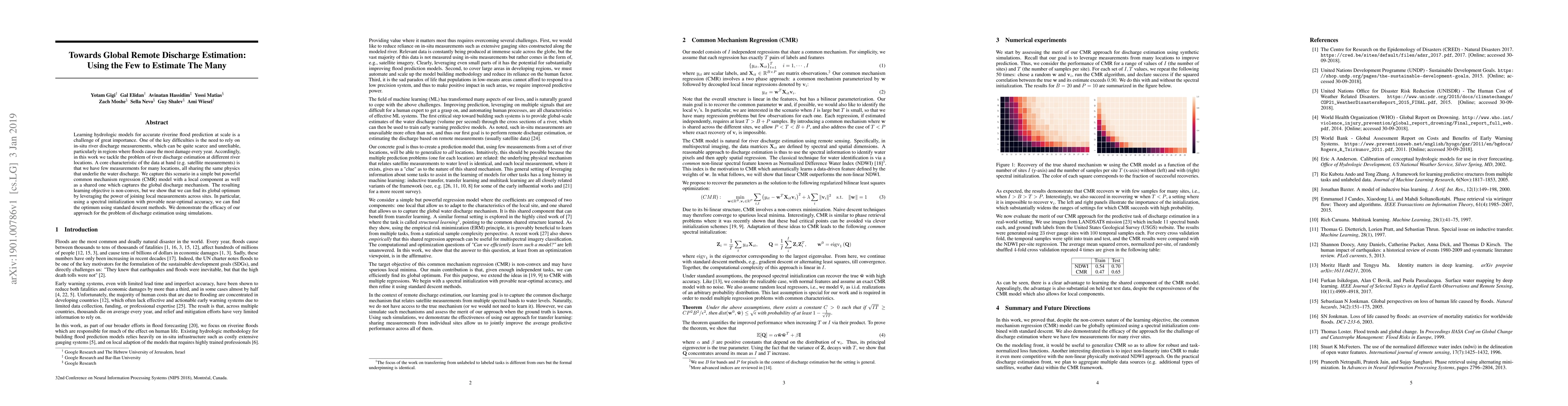 Thumbnail for Towards Global Remote Discharge Estimation: Using the Few to Estimate
  The Many