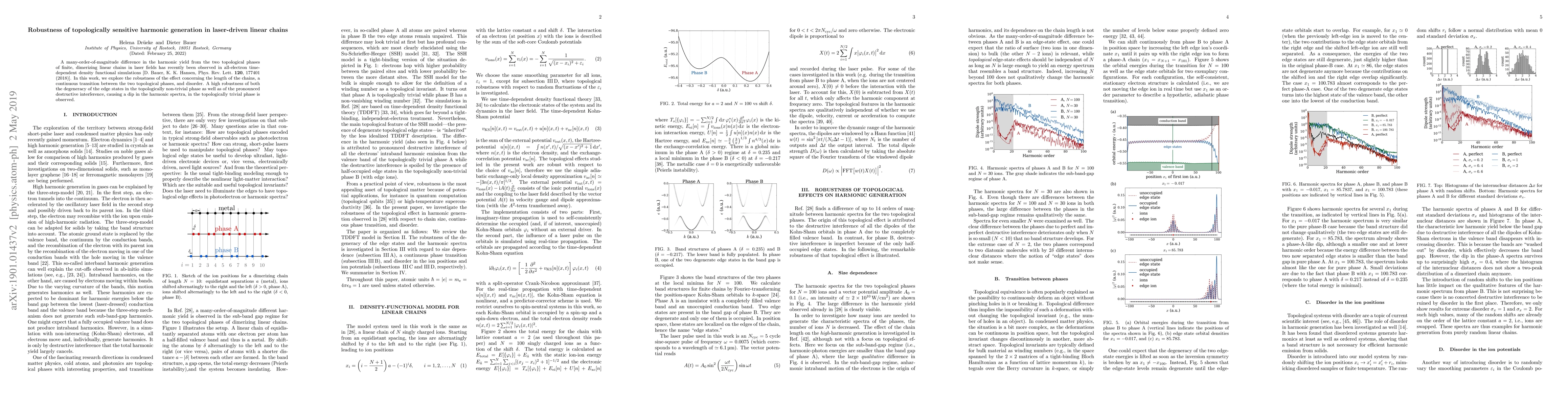 Thumbnail for Robustness of topologically sensitive harmonic generation in
  laser-driven linear chains