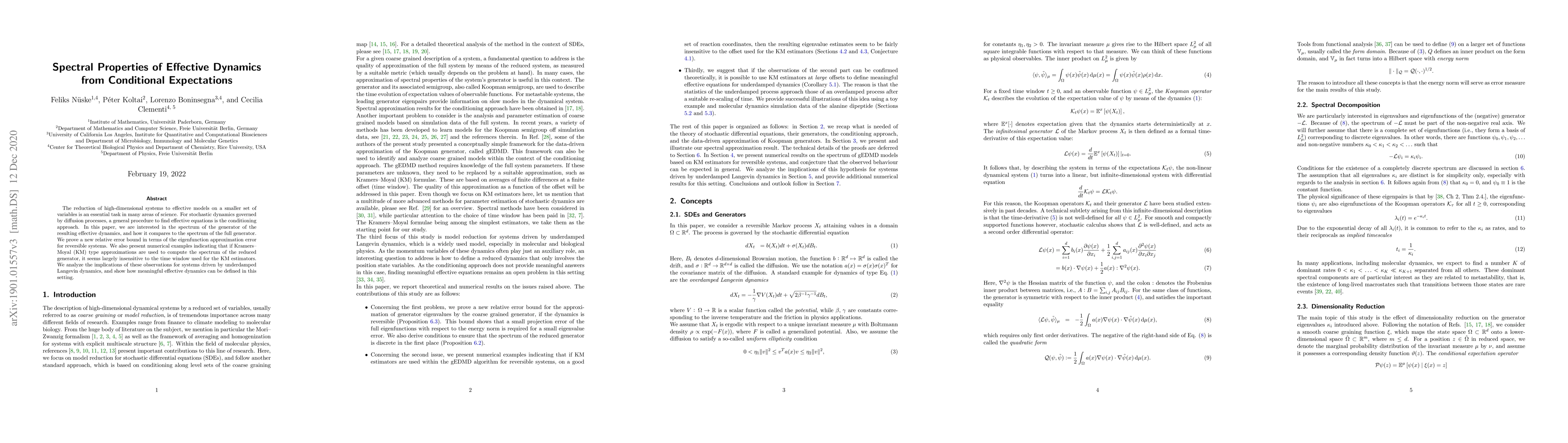 Thumbnail for Spectral Properties of Effective Dynamics from Conditional Expectations