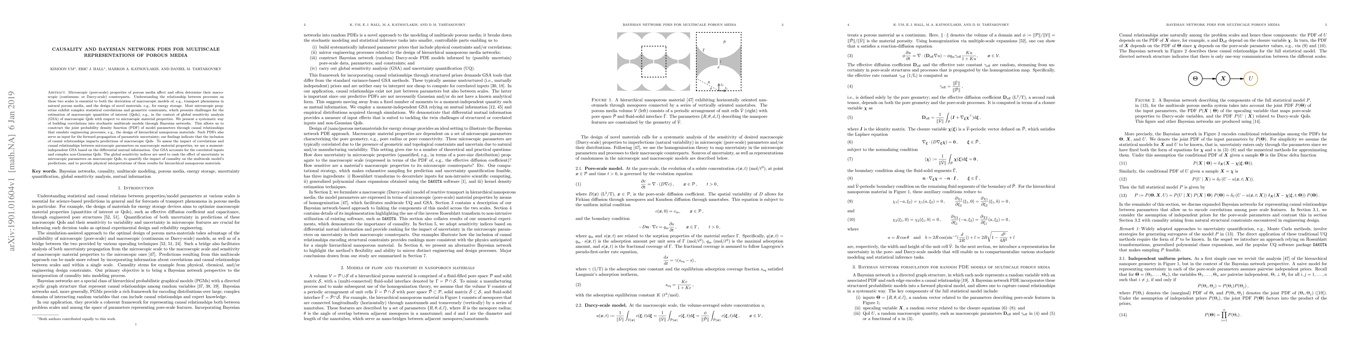 Thumbnail for Causality and Bayesian network PDEs for multiscale representations of
  porous media