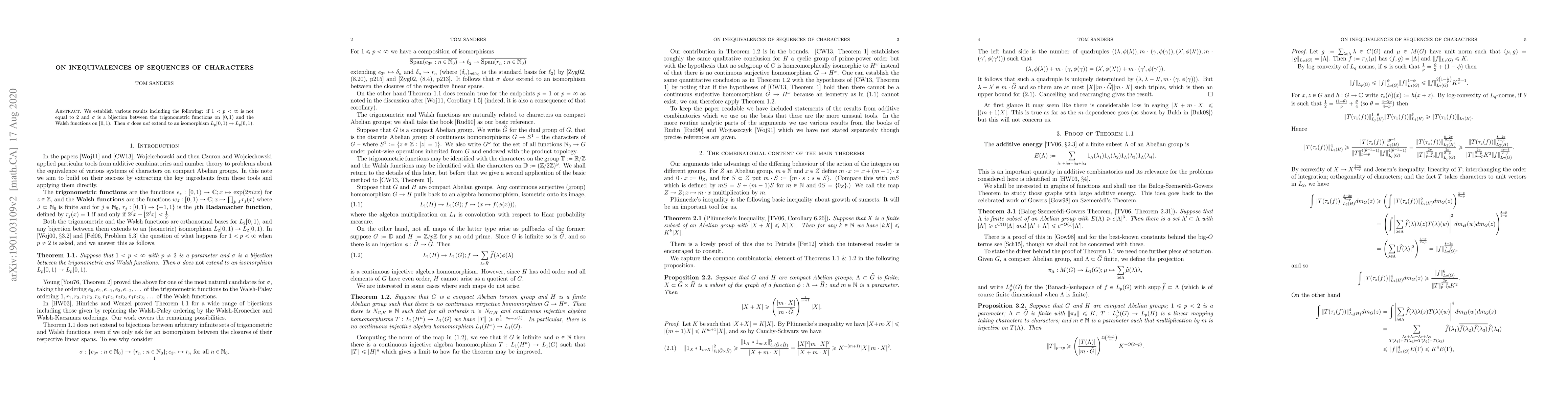 Thumbnail for On inequivalences of sequences of characters