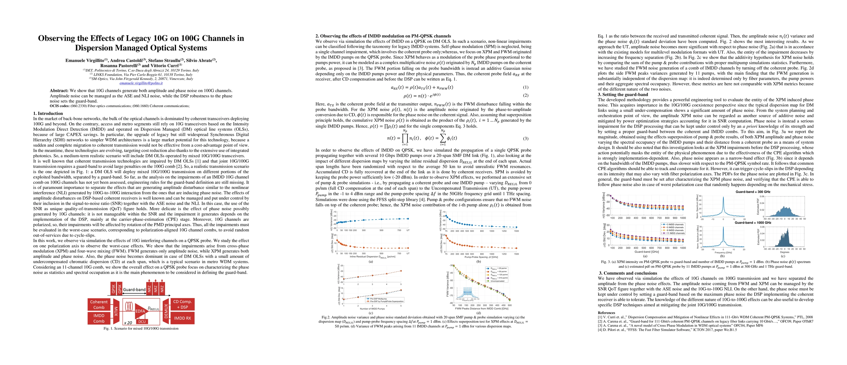 Thumbnail for Observing the Effects of Legacy 10G on 100G Channels in Dispersion
  Managed Optical Systems