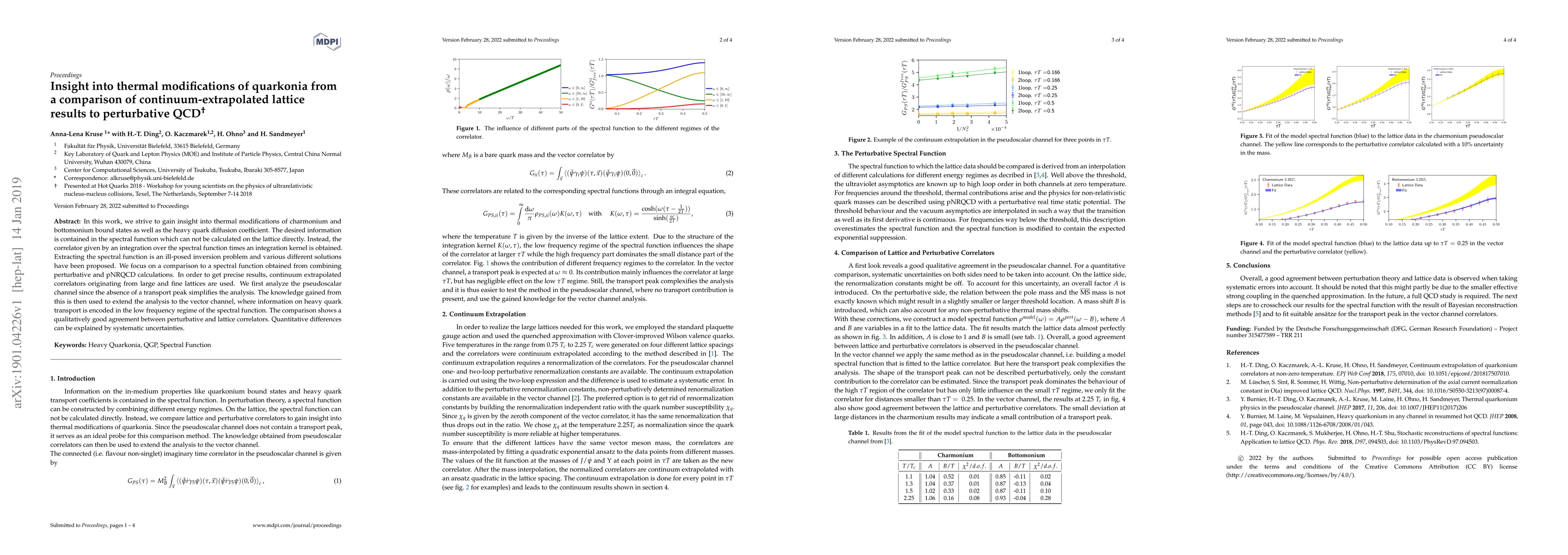 Thumbnail for Insight into thermal modifications of quarkonia from a comparison of
  continuum-extrapolated lattice results to perturbative QCD$^{\dagger}$