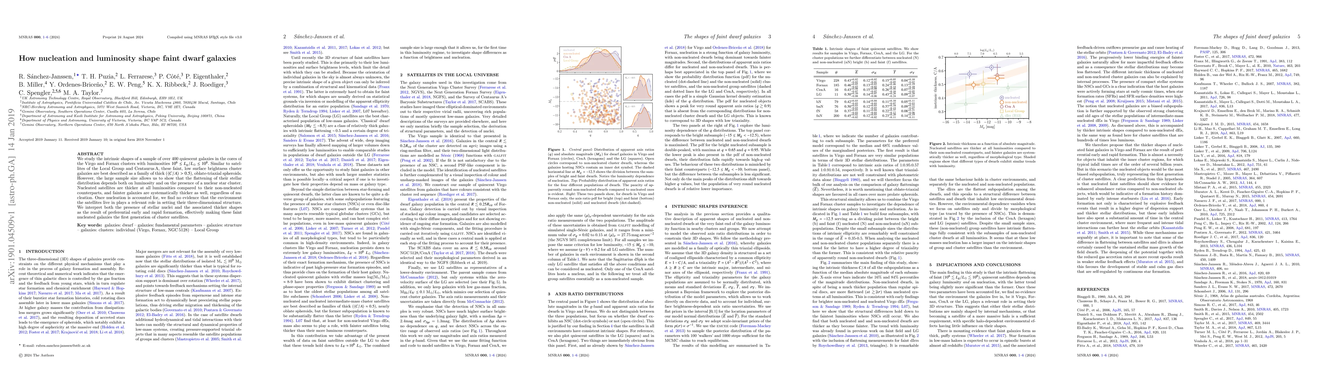 Thumbnail for How nucleation and luminosity shape faint dwarf galaxies