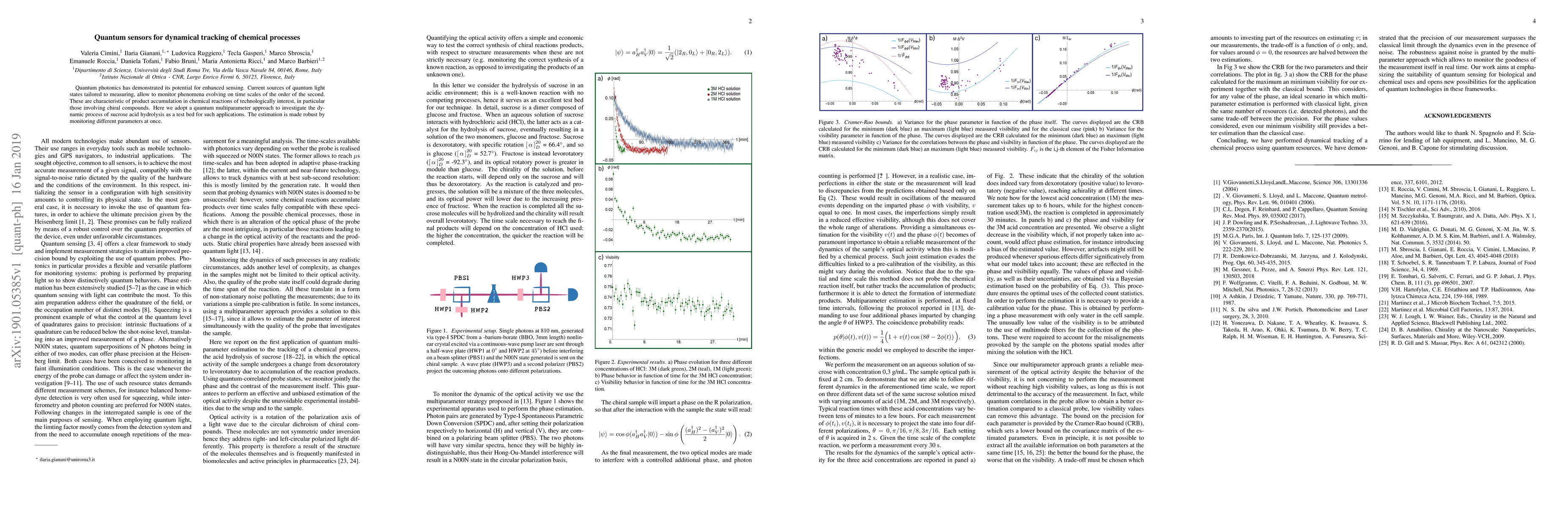 Thumbnail for Quantum sensors for dynamical tracking of chemical processes