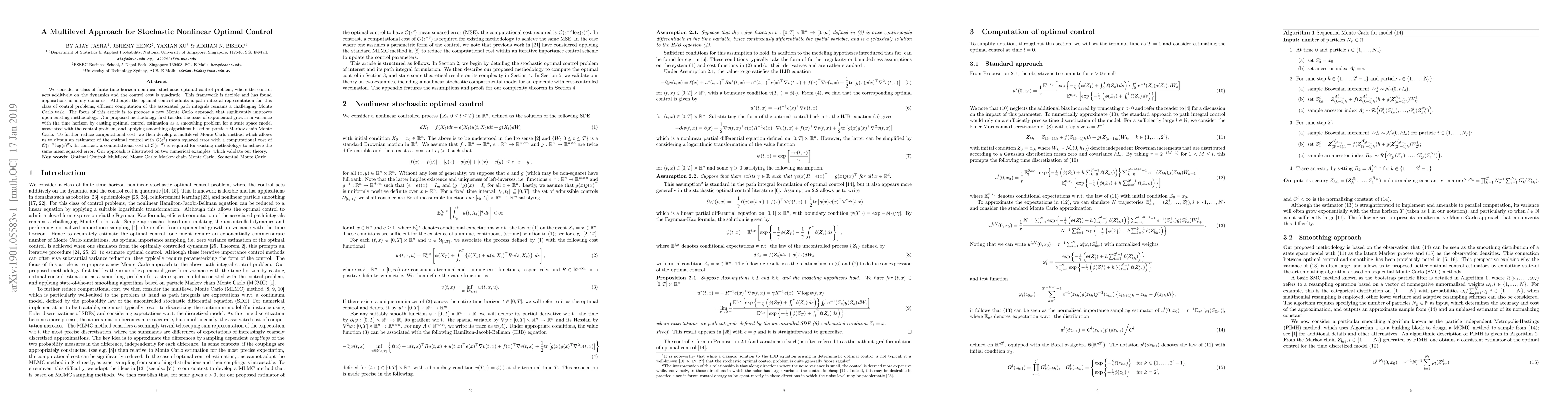 Thumbnail for A Multilevel Approach for Stochastic Nonlinear Optimal Control
