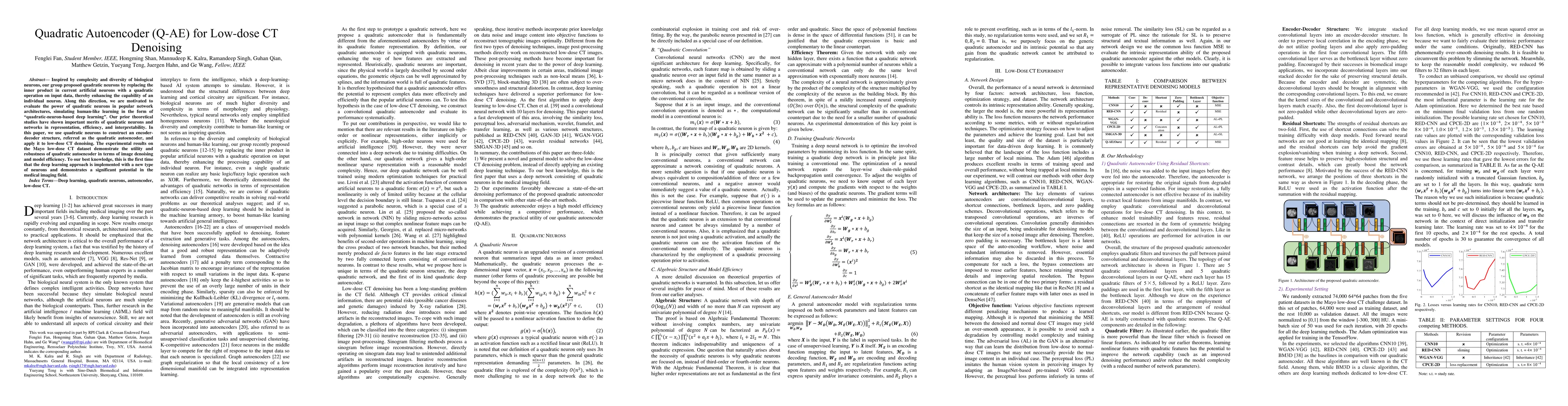 Thumbnail for Quadratic Autoencoder (Q-AE) for Low-dose CT Denoising