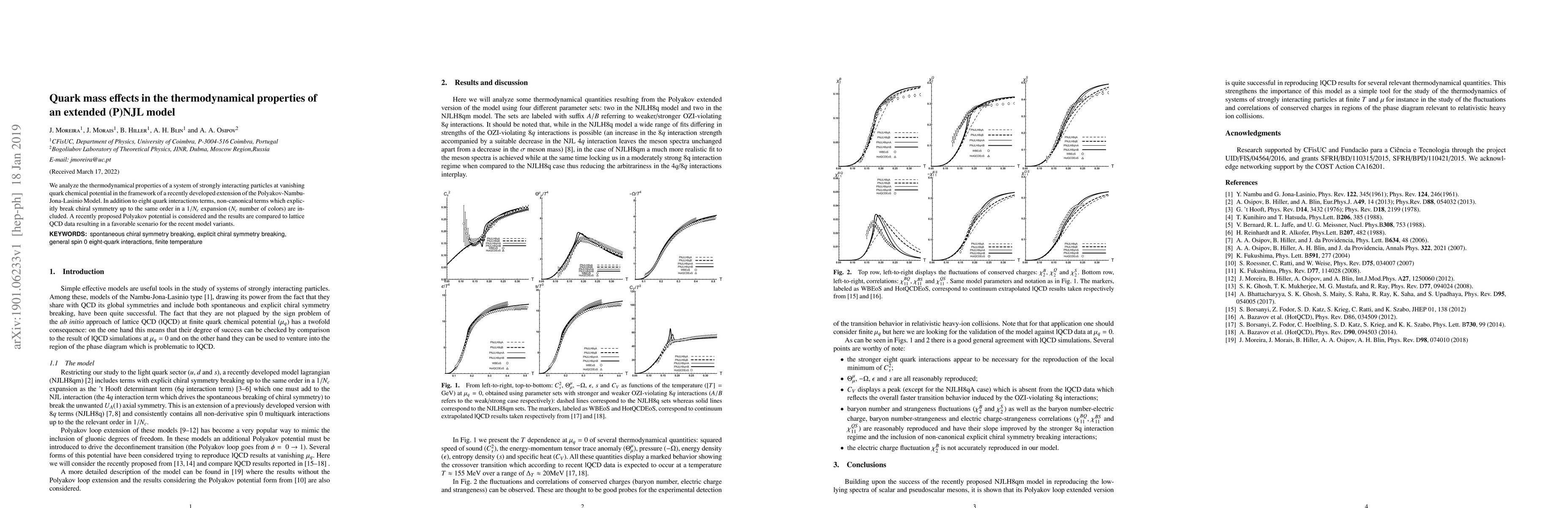 Thumbnail for Quark mass effects in the thermodynamical properties of an extended
  (P)NJL model