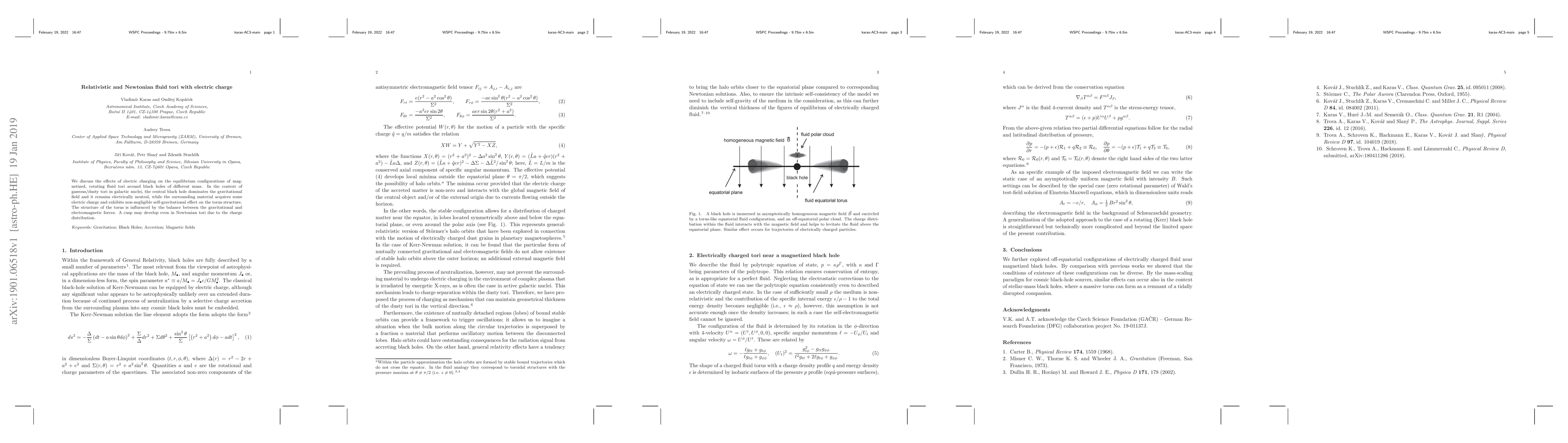 Thumbnail for Relativistic and Newtonian fluid tori with electric charge