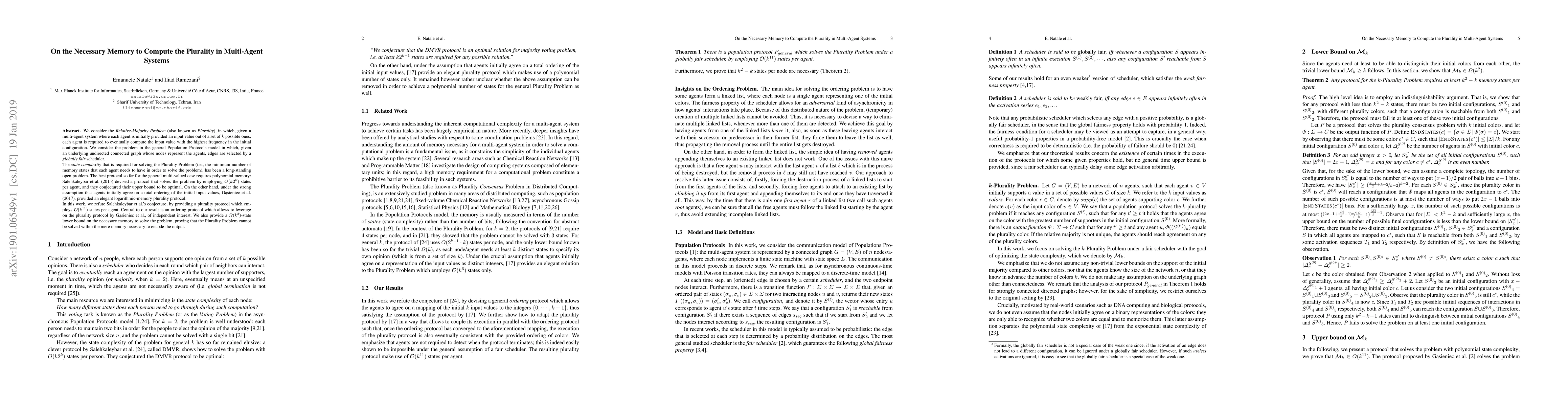 Thumbnail for On the Necessary Memory to Compute the Plurality in Multi-Agent Systems