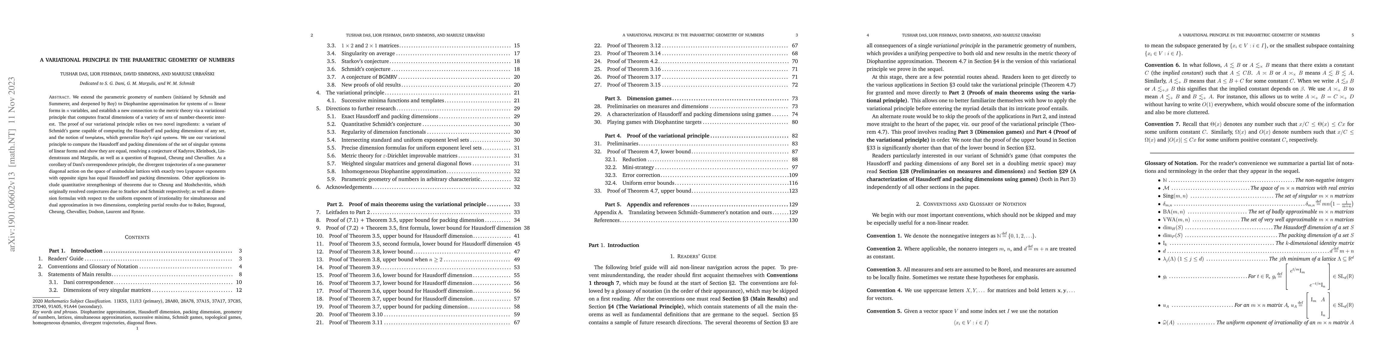 Thumbnail for A variational principle in the parametric geometry of numbers