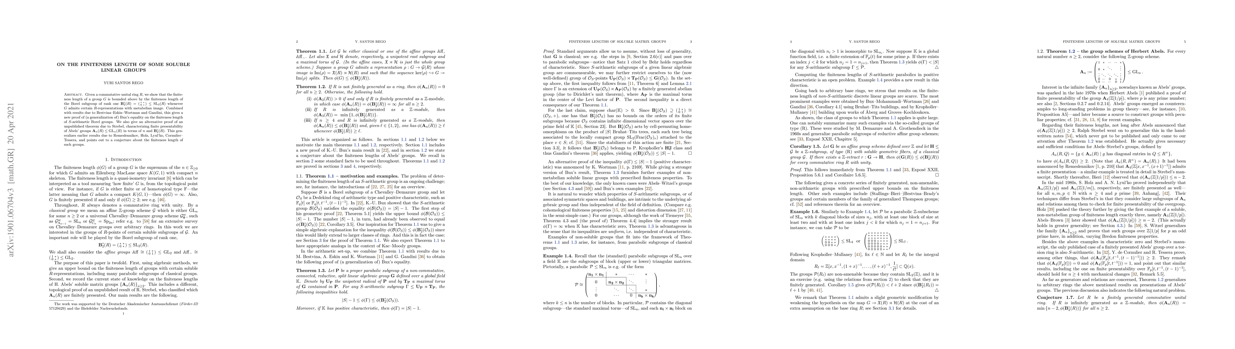 Thumbnail for On the finiteness length of some soluble linear groups