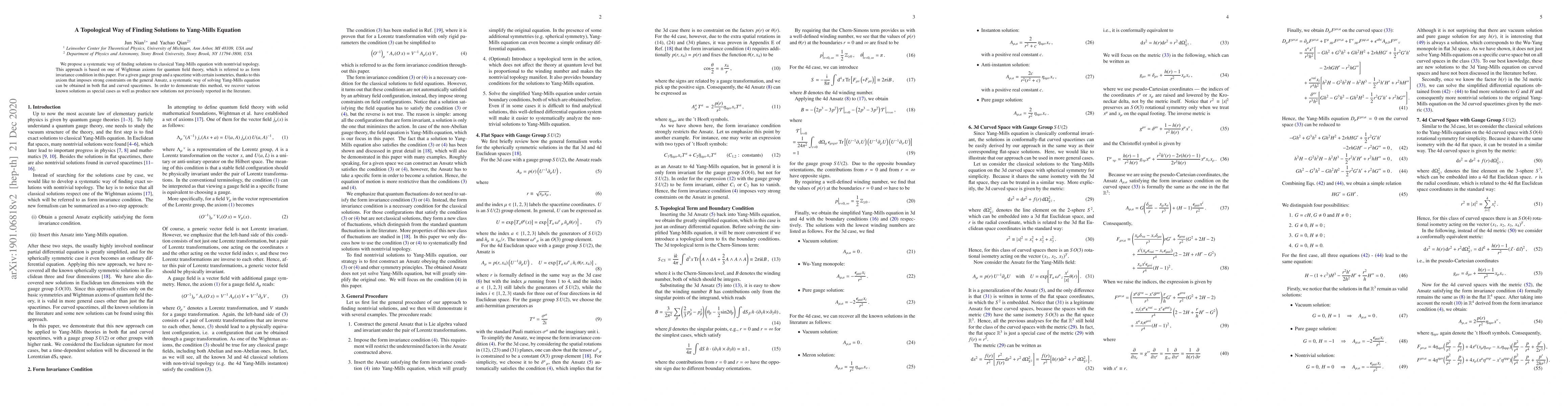 Thumbnail for A Topological Way of Finding Solutions to Yang-Mills Equation