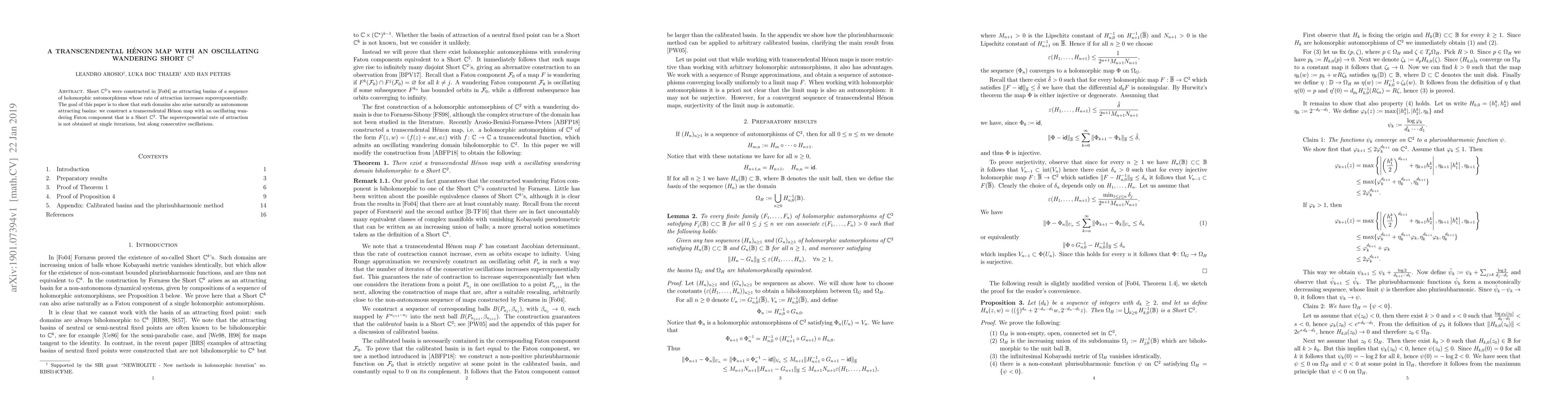 Thumbnail for A transcendental H\'enon map with an oscillating wandering Short
  $\mathbb{C}^2$