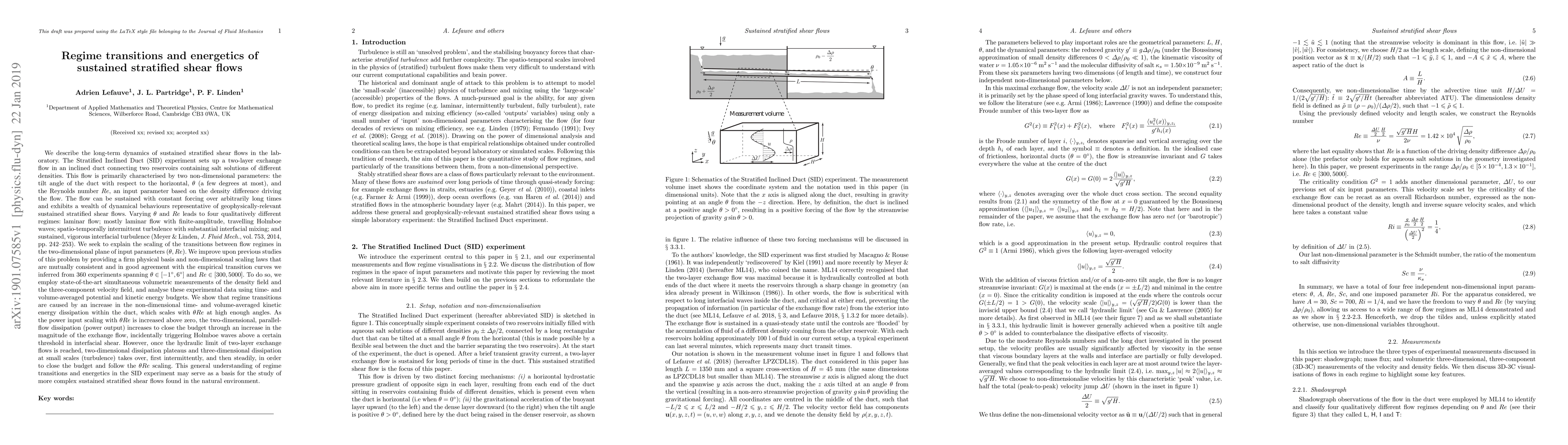 Thumbnail for Regime transitions and energetics of sustained stratified shear flows