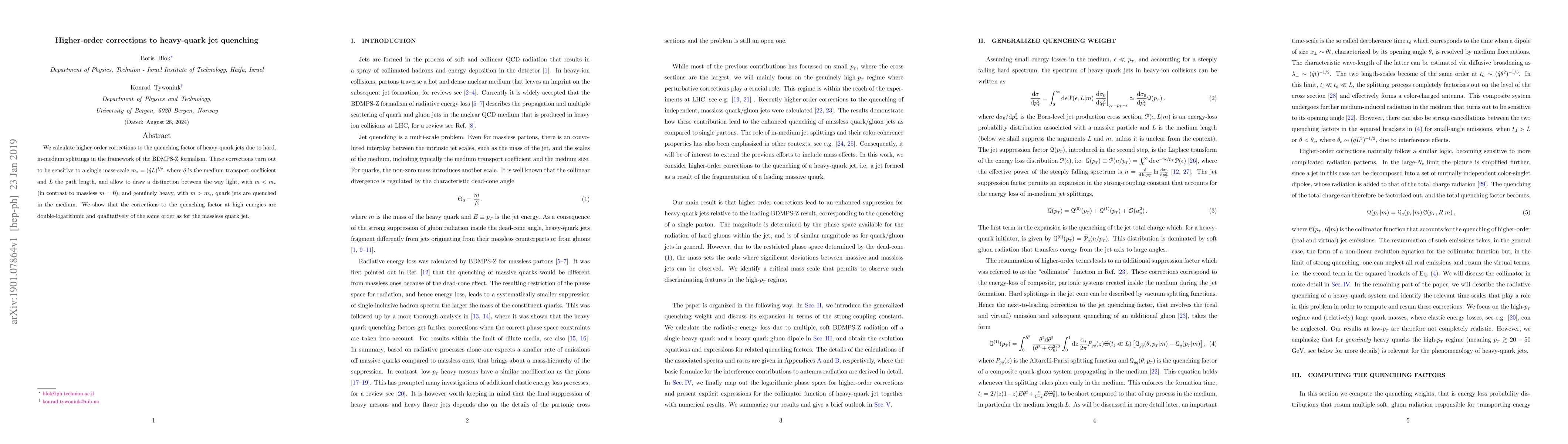 Thumbnail for Higher-order corrections to heavy-quark jet quenching