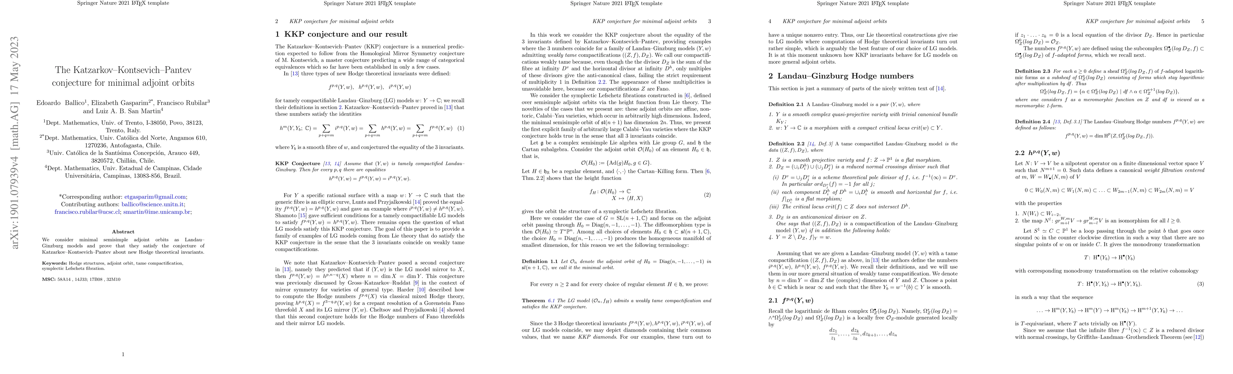 Thumbnail for Katzarkov-Kontsevich-Pantev conjecture for minimal adjoint orbits