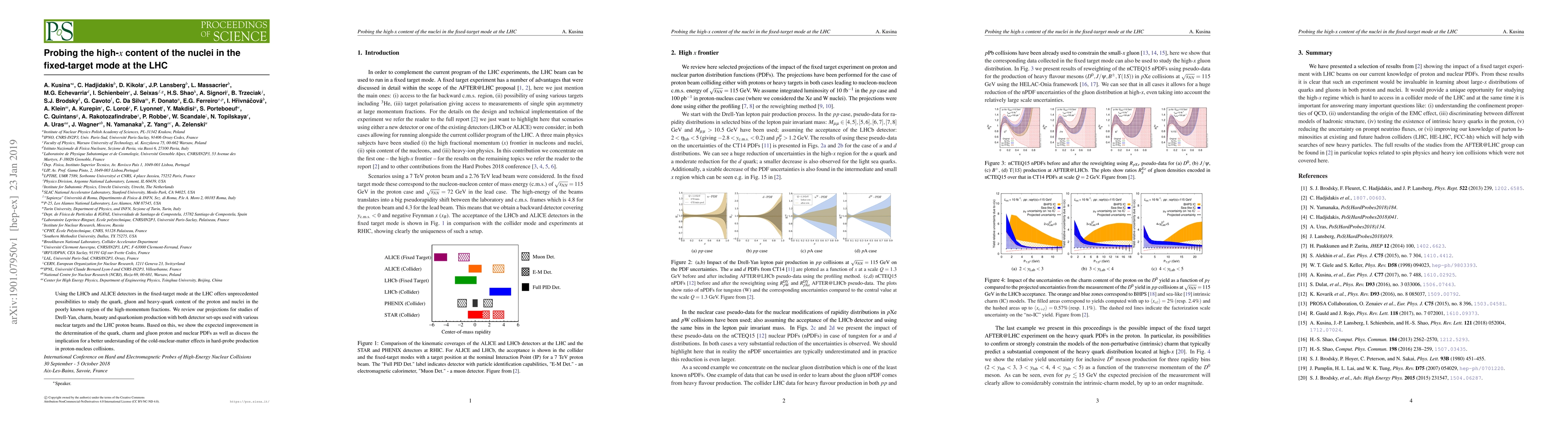 Thumbnail for Probing the high-x content of the nuclei in the fixed-target mode at the
  LHC