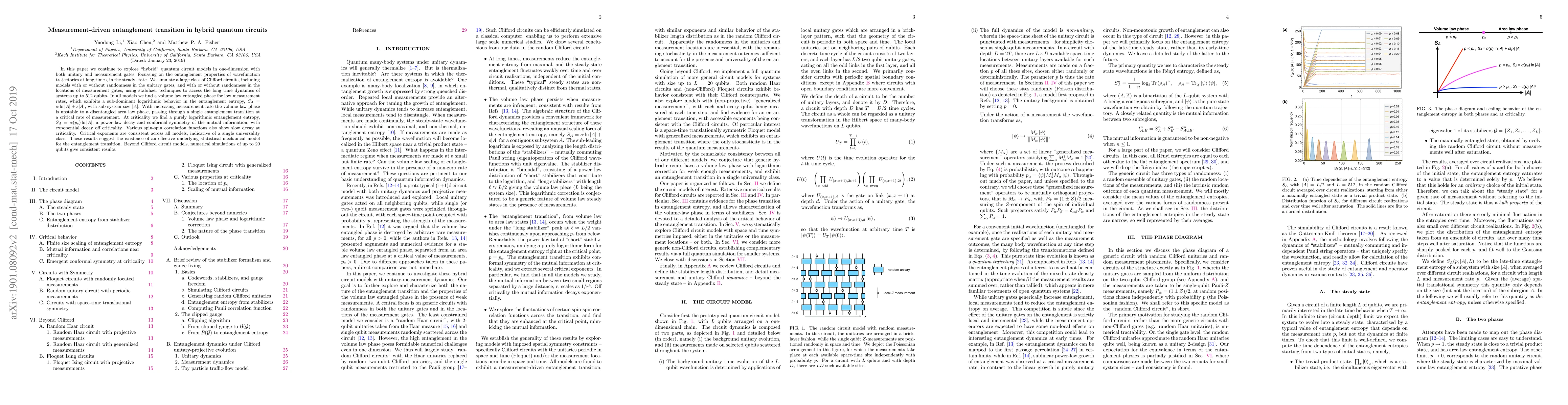 Thumbnail for Measurement-driven entanglement transition in hybrid quantum circuits