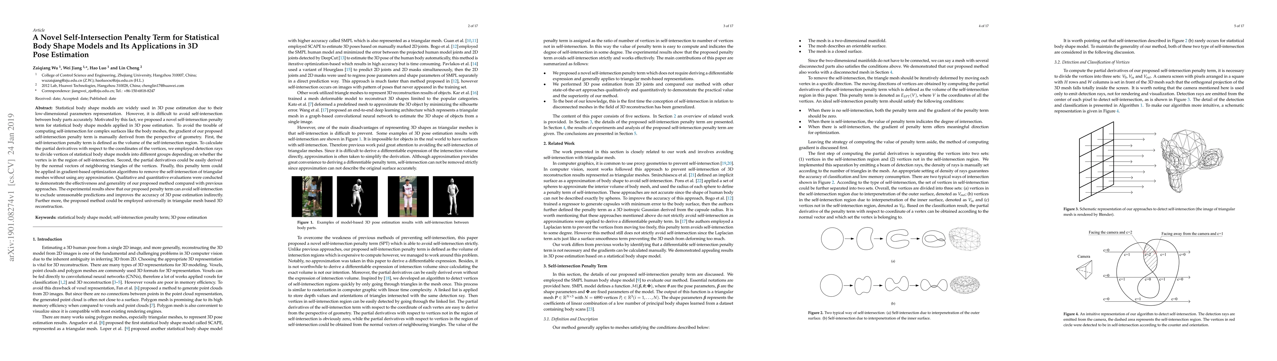Thumbnail for A Novel Self-Intersection Penalty Term for Statistical Body Shape Models
  and Its Applications in 3D Pose Estimation