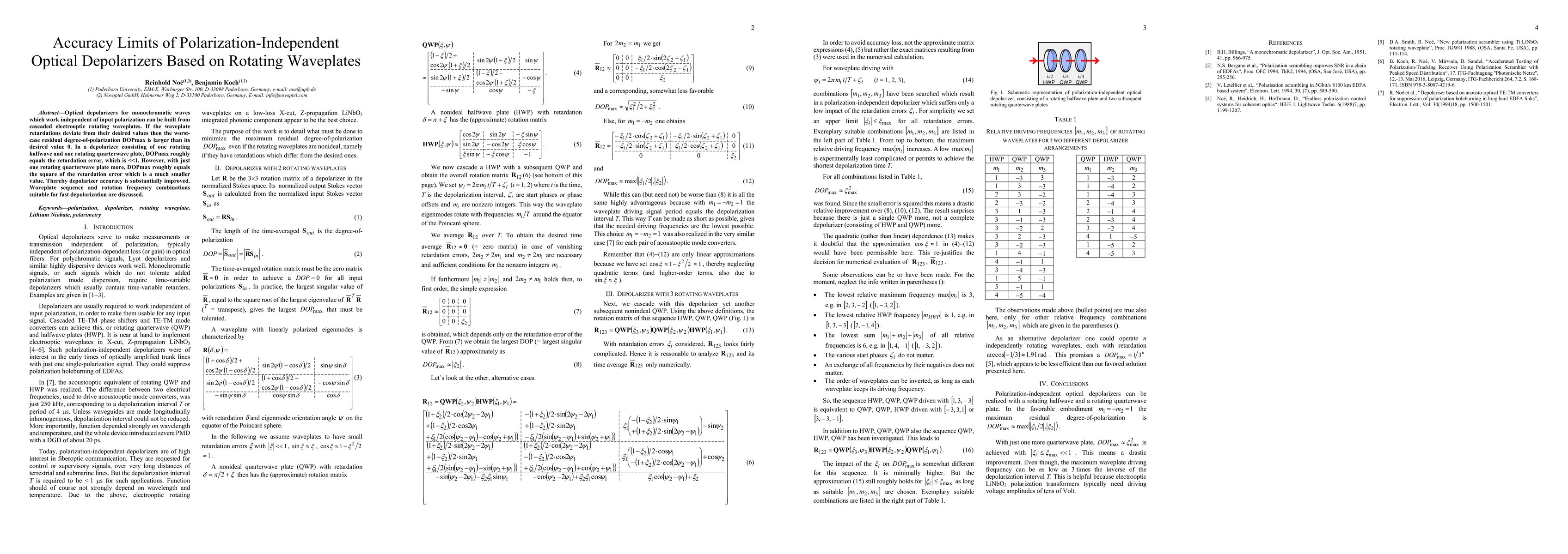 Thumbnail for Accuracy Limits of Polarization-Independent Optical Depolarizers Based
  on Rotating Waveplates