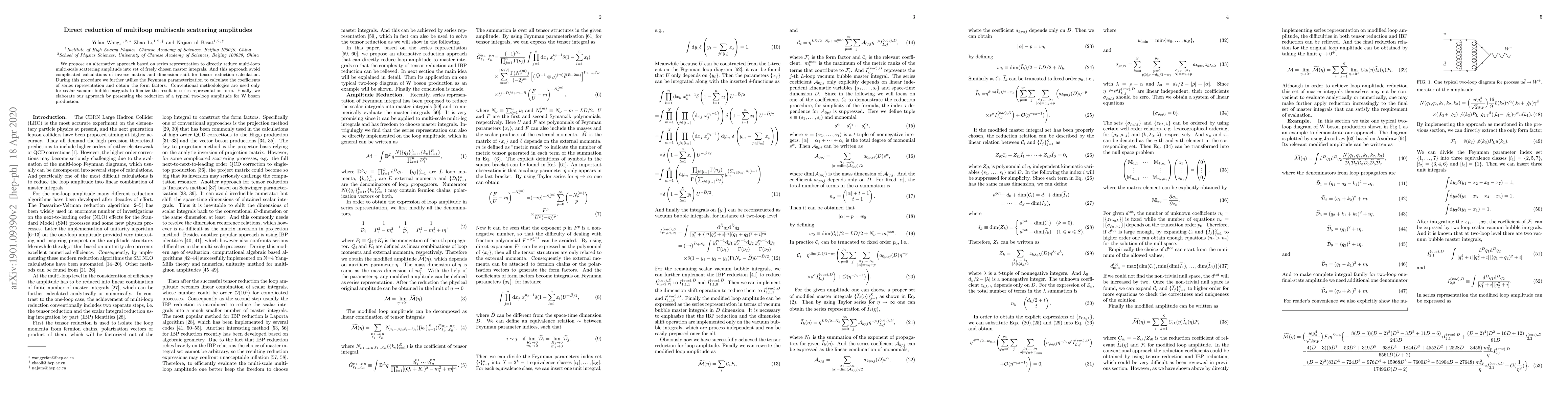 Thumbnail for Direct reduction of multiloop multiscale scattering amplitudes