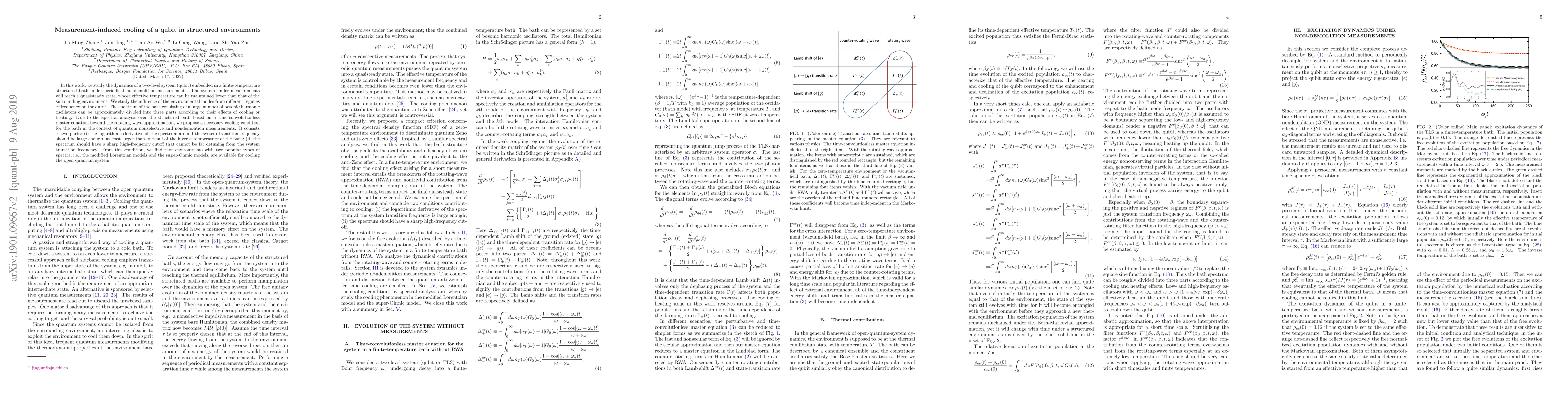 Thumbnail for Measurement-induced cooling of a qubit in structured environments