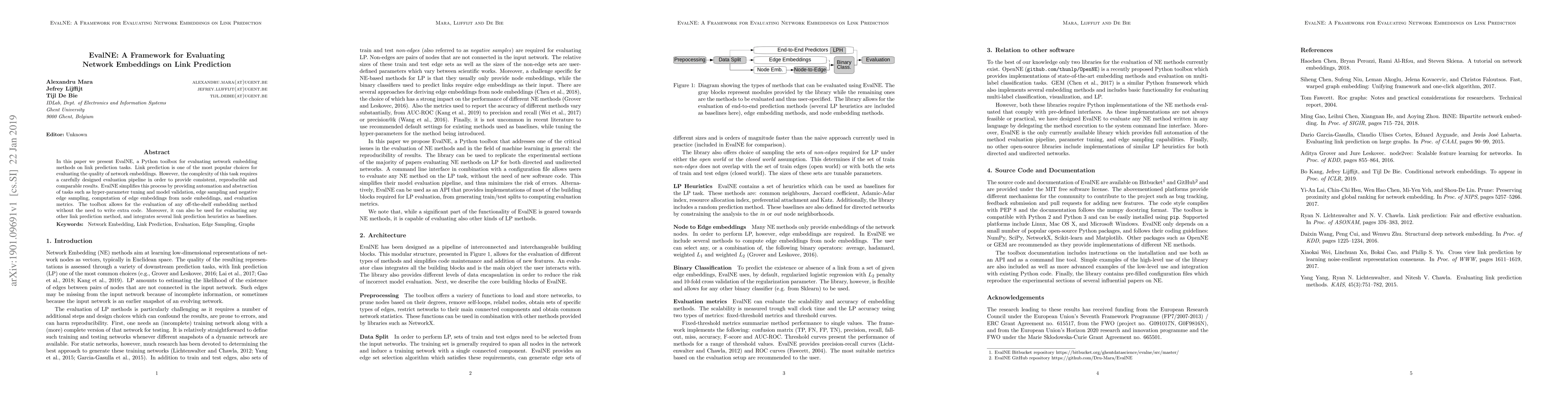 Thumbnail for EvalNE: A Framework for Evaluating Network Embeddings on Link Prediction