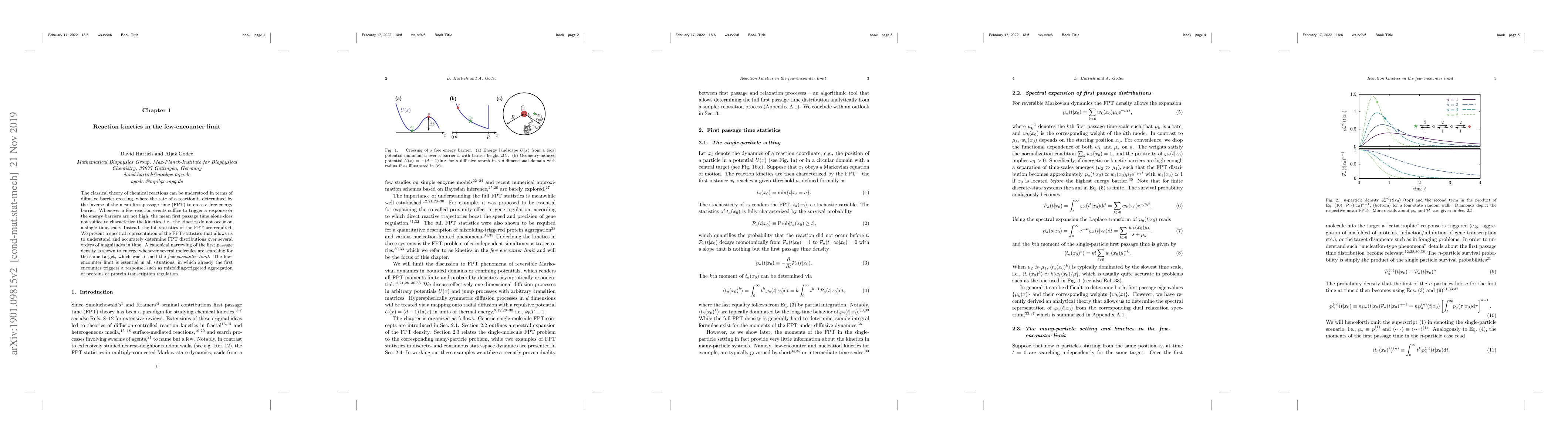Thumbnail for Reaction kinetics in the few-encounter limit